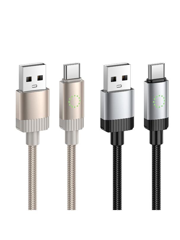 Kabel USB A do USB C Hoco 3A 1 m X117 złoty