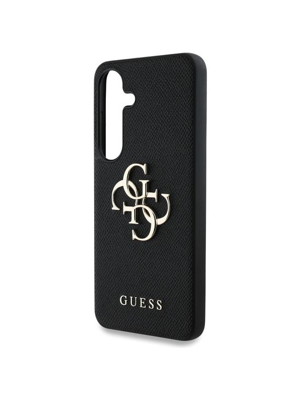 GUESS futerał do SAMSUNG S25 GUHCS25SPGT4MBK (PU Grained Big 4G and Classic Logo) czarny