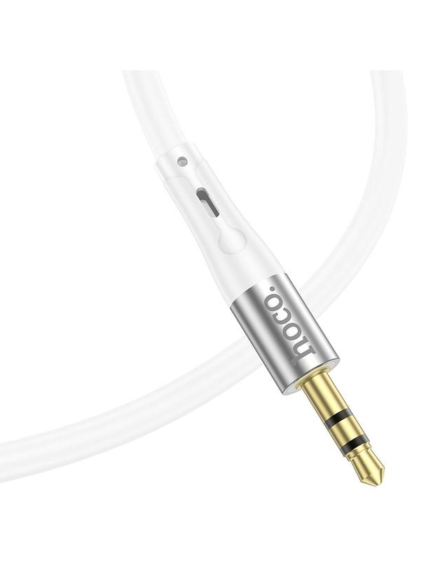 Kabel AUX Jack 3,5 mm do Lightning Hoco 1 m UPA22 biały