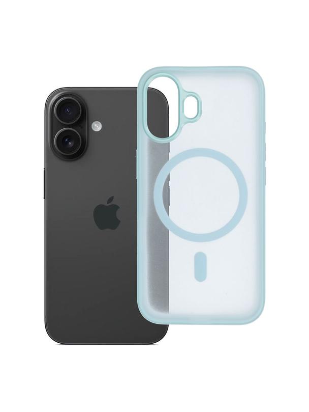 Futerał do iPhone 16 Flexline Mag Cover zgodny z MagSafe zielony