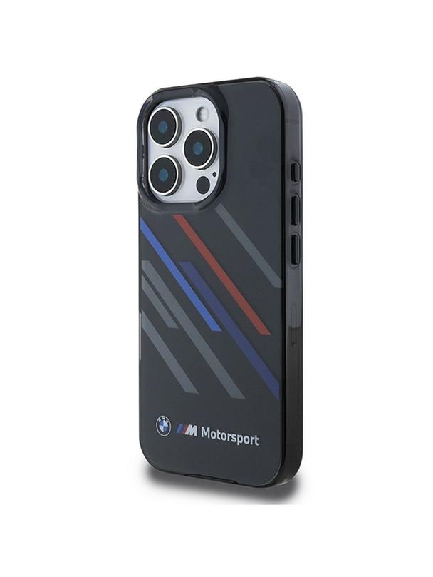 BMW futerał do IPHONE 16 Pro BMHCP16L23HTRAK (Motorsport IML Random Stripes) black