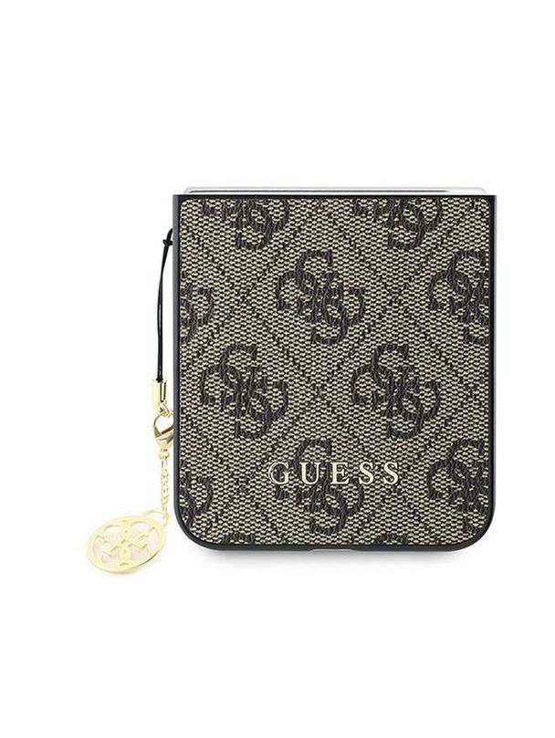 GUESS futerał do SAMSUNG Z Flip 6 GUHCZF6GF4GBR (HC PU 4G Charm) brązowy