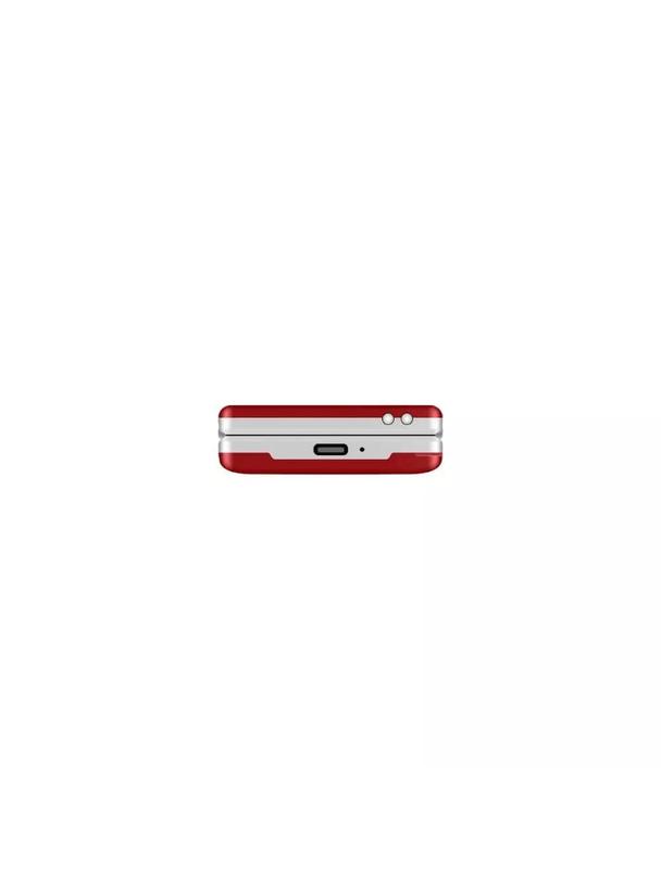 MAXCOM telefon dla seniora z klapką MM835 czerwony