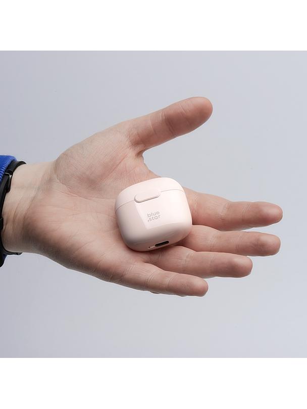 Słuchawki bezprzewodowe douszne Blue Star FI7 TWS pudrowy róż