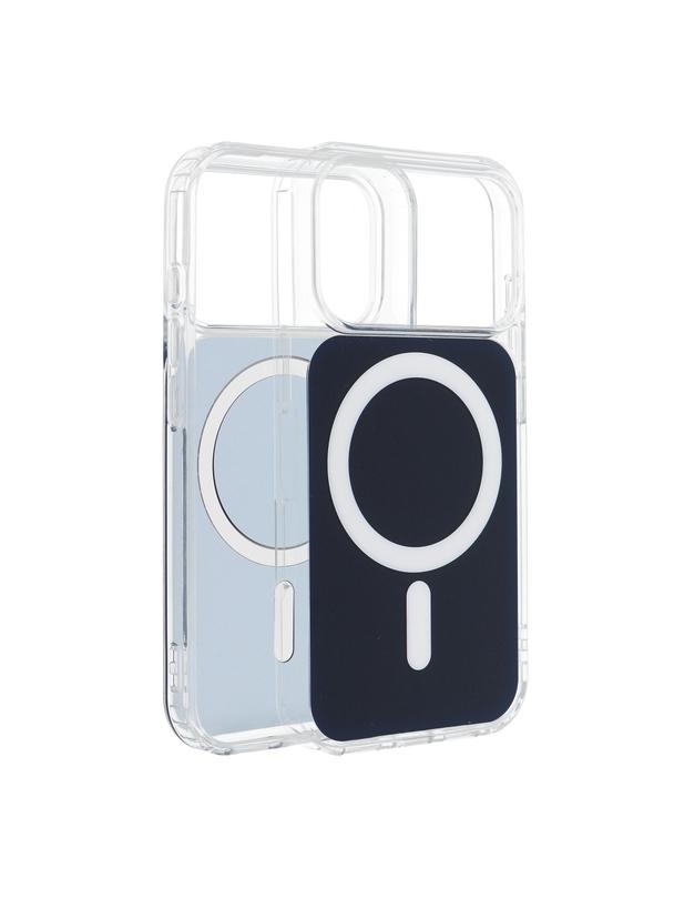 Futerał do iPhone 15 PRO MAX Clear Fusion Mag Cover zgodny z MagSafe granatowy