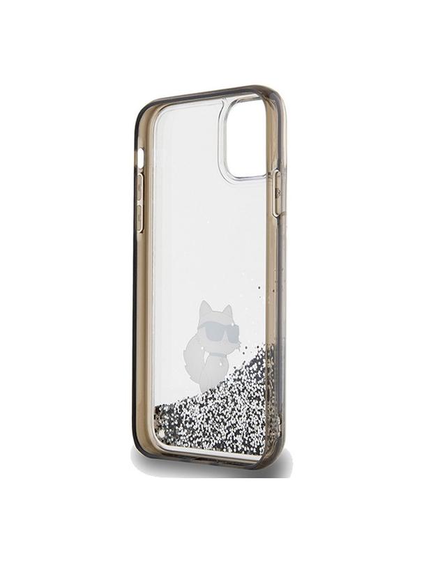 KARL LAGERFELD futerał do IPHONE 11 KLHCN61LKCNSK (Liquid Glitter C) transparentny