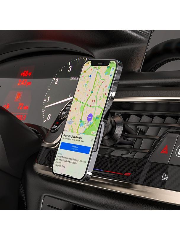 Uchwyt na telefon do samochodu magnetyczny Hoco do kratki CA81 czarny