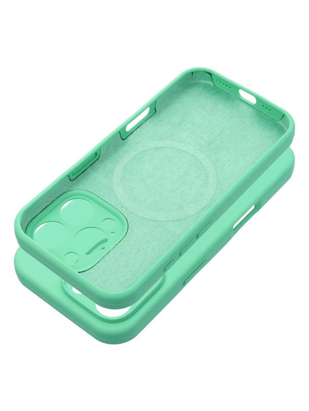 Futerał SILICONE 2mm do IPHONE 16 Pro kompatybilny z MagSafe miętowy