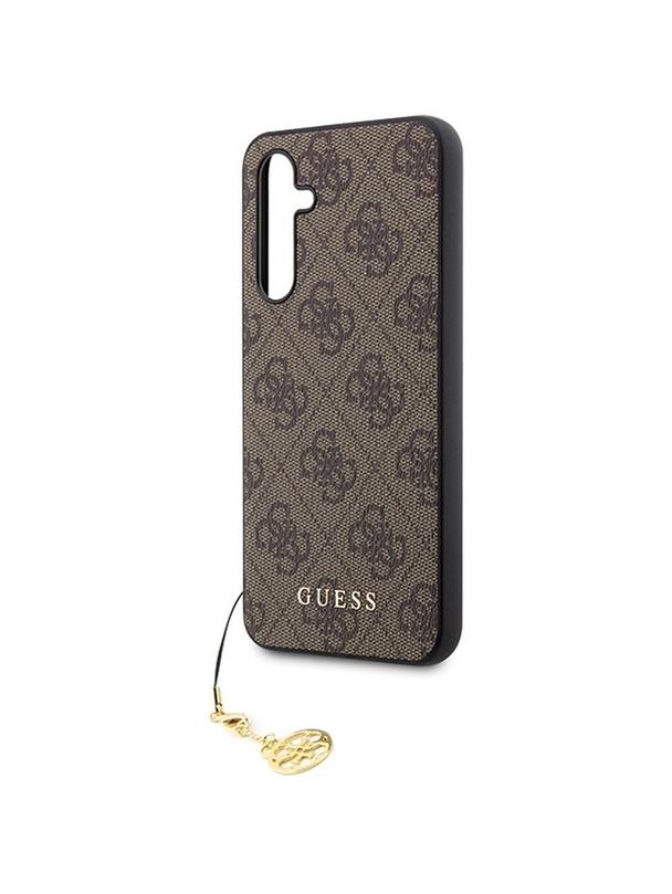 GUESS futerał do SAMSUNG S23 FE GUHCS23FEGF4GBR (4G Charm) brązowy