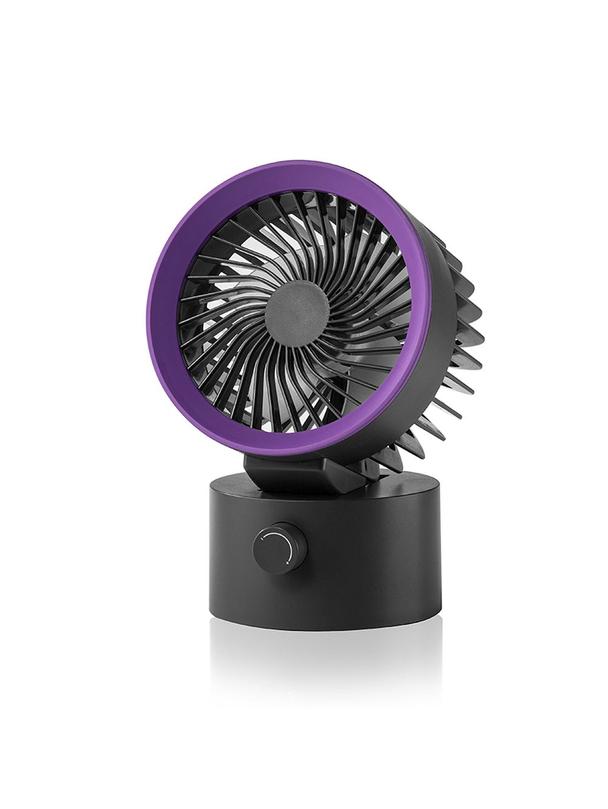 Wentylator / wiatrak biurkowy zasilany z USB A LLD-F87U szary