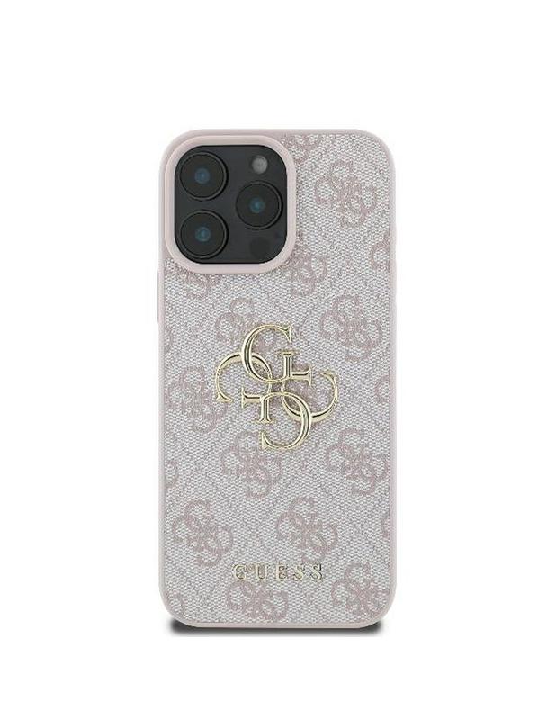 GUESS futerał do IPHONE 16 Pro Max GUHCP16X4GMGPI (4G PU Big Logo) różowy