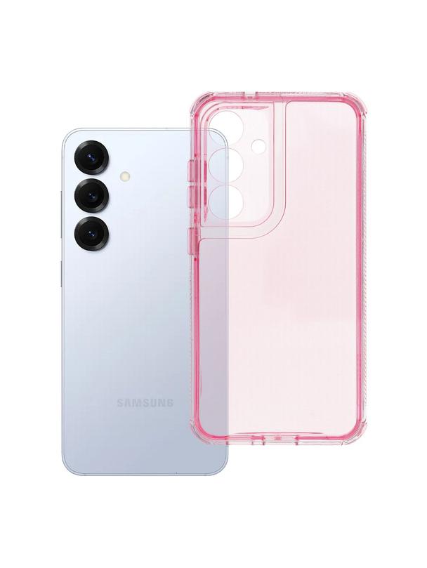 Futerał do Samsung S25 Matrix Clear pudrowy róż