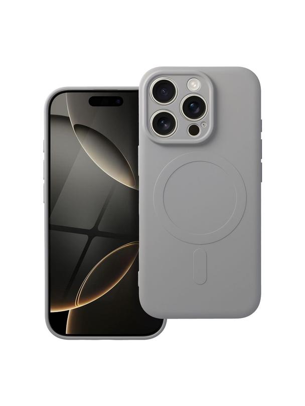 Futerał SILICONE MAG COVER kompatybilny z MagSafe do IPHONE 16 Pro tytanowy