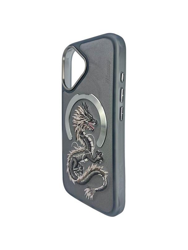 NIMMY futerał DRAGON kompatybilny z MagSafe do IPHONE 16 szary