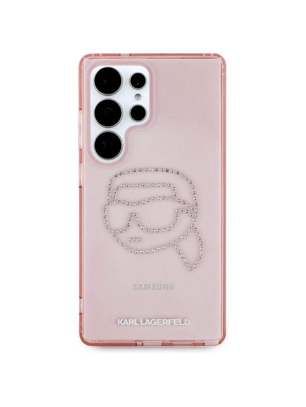 KARL LAGERFELD futerał do SAMSUNG S25 Ultra KLHCS25LHKHDCELP (IML Rhinestones K Head) różowy