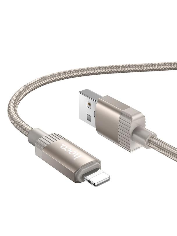 Kabel USB A do Lightning Hoco 2,4A 1 m X117 złoty