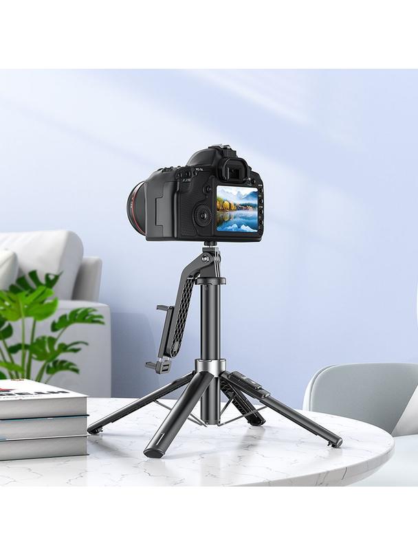 Selfie stick Hoco tripod z pilotem bezprzewodowym K21 czarny