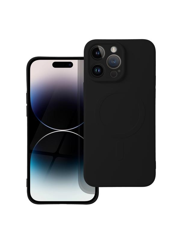 Futerał SILICONE MAG COVER kompatybilny z MagSafe do IPHONE 14 Pro Max czarny