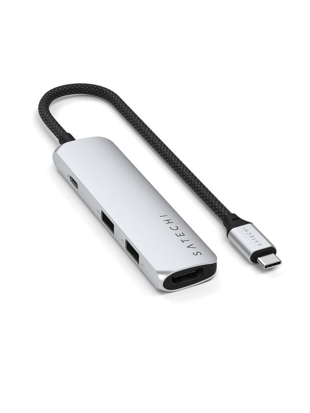 SATECHI adapter HUB 4w1 Typ C ST-P4SS srebrny