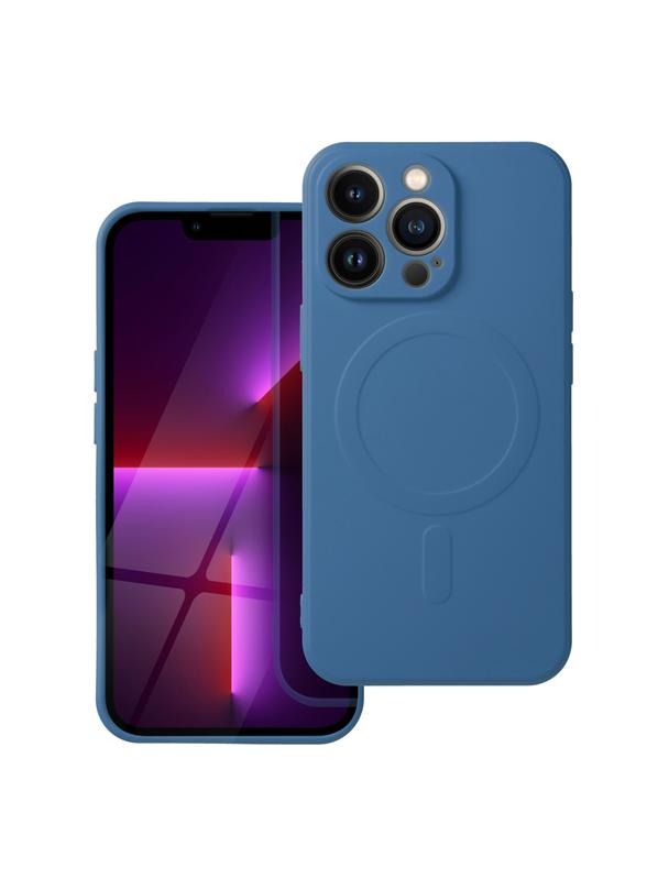 Futerał SILICONE MAG COVER kompatybilny z MagSafe do IPHONE 17 Pro niebieski