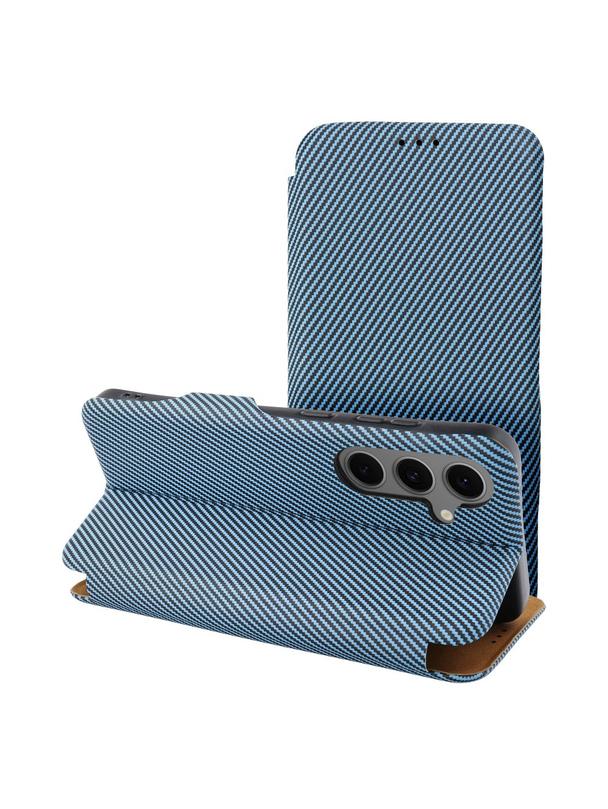 Kabura FOLIO Side Magnet kompatybilny z S-PEN do SAMSUNG S23 ULTRA niebieski