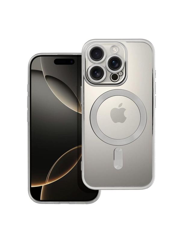 Futerał ELECTRO MAG COVER kompatybilny z MagSafe do IPHONE 16 Pro srebrny
