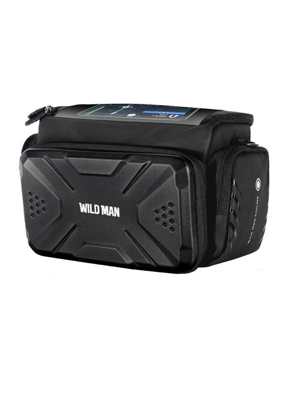 WILDMAN sakwa rowerowa na kierownicę na zamek 4L GS6 czarna
