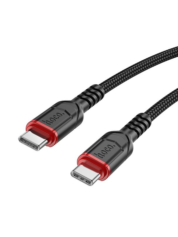 Kabel USB C do USB C Hoco 3A 60W 3 m X59 czarny