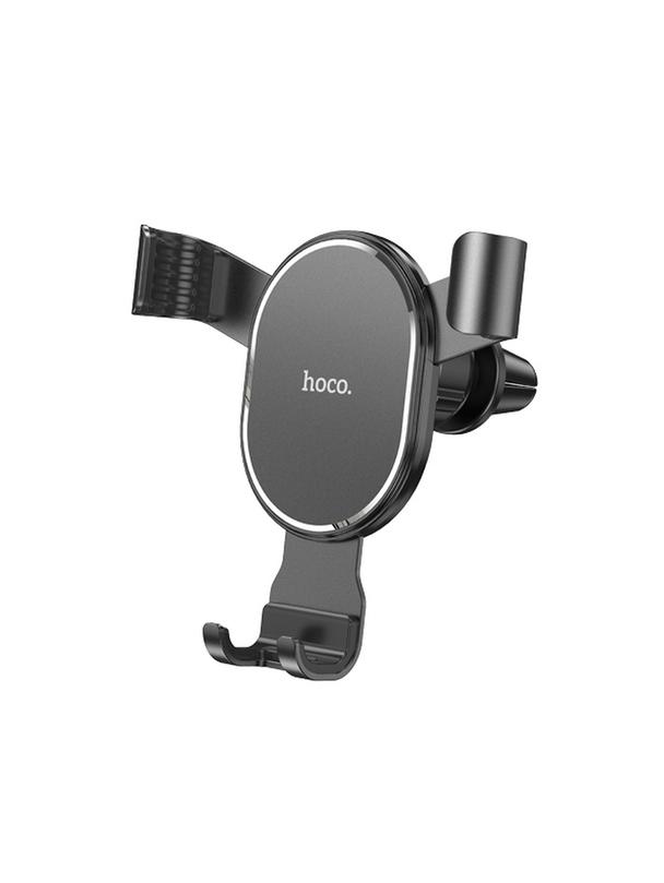 Uchwyt na telefon do samochodu grawitacyjny Hoco do kratki CA56 PLUS metal czarny