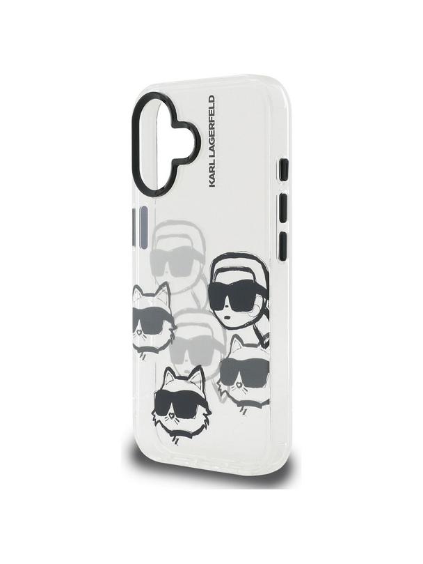 KARL LAGERFELD futerał do IPHONE 16 KLHCP16SHMCHKCT (IML Multi K&C Head Pattern)