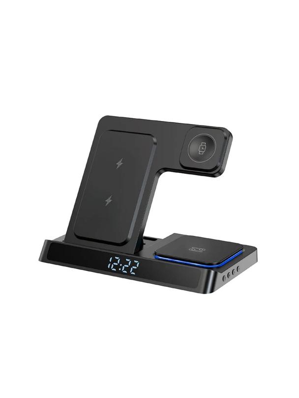 WiWU - Ładowarka bezprzewodowa z zegarem cyfrowym Wi-W006 Power Air 5in1
