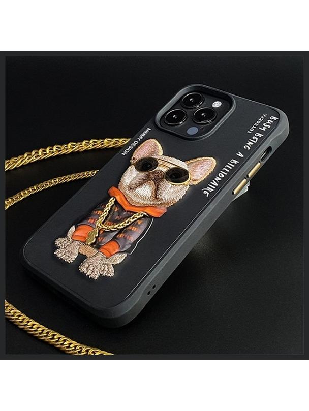 NIMMY futerał GLASSES COOL DOG do IPHONE 15 Pro Max czarny