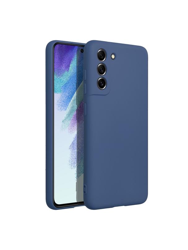 Futerał SILICONE do SAMSUNG S21 FE niebieski