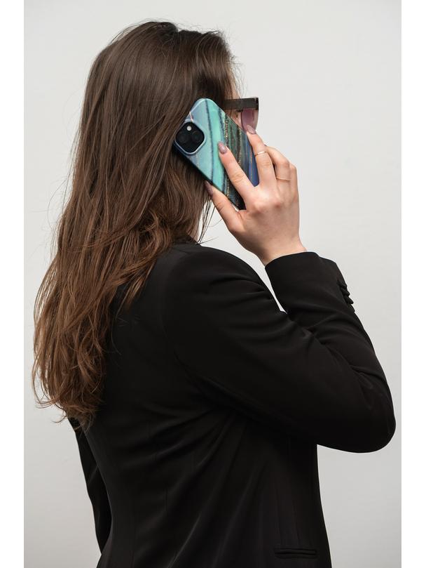 Etui na iPhone 15 Forcell F-Protect Mirage zgodny z MagSafe jade marble