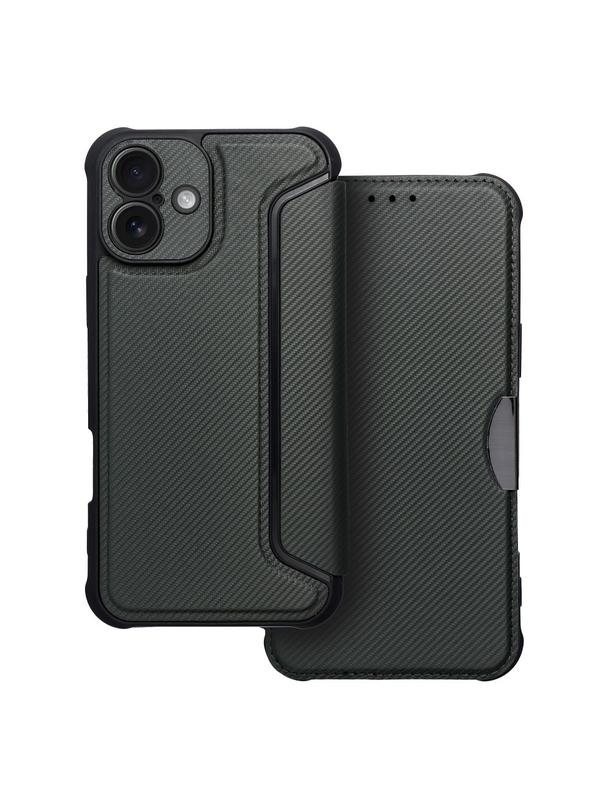 Kabura RAZOR Book do IPHONE 16 ciemnozielony
