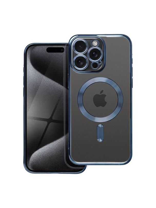 Futerał ELECTRO MAG COVER kompatybilny z MagSafe do IPHONE 15 Pro Max tytanowy niebieski