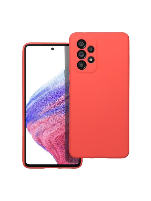 Futerał SILICONE do SAMSUNG A53 5G brzoskwiniowy