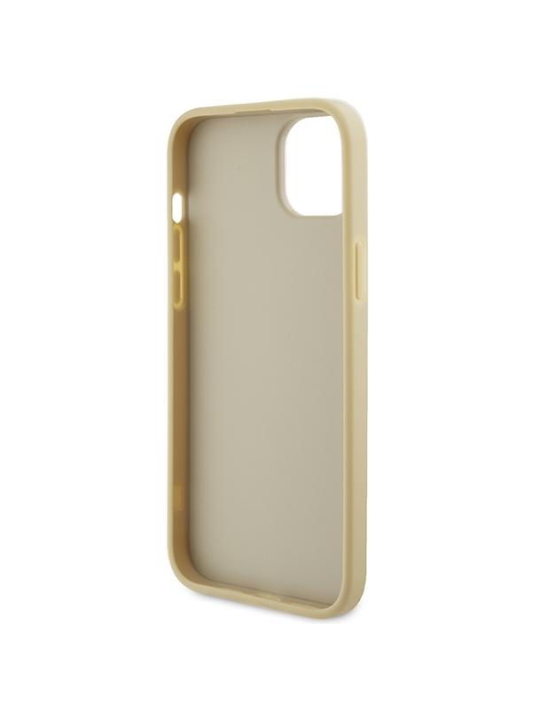 GUESS futerał do IPHONE 13 / 14 / 15 GUHCP15SPS4DGPD (Leather 4G Metal Logo Strass) złoty
