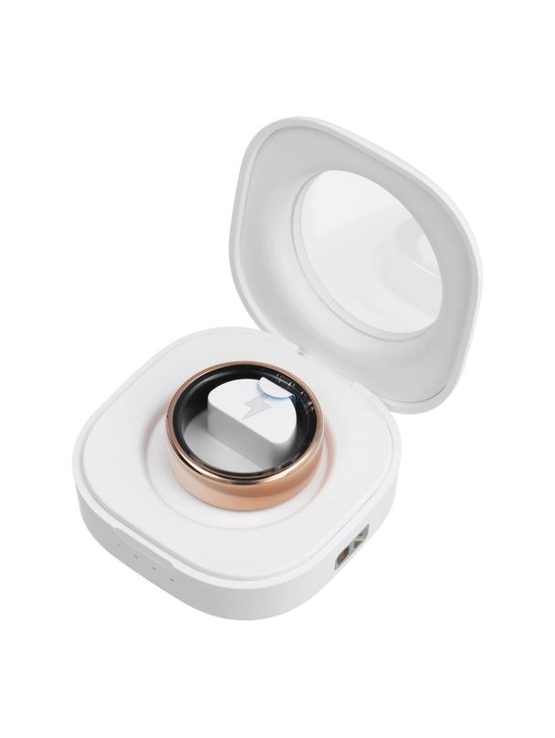 Smart Ring R11M- inteligentny pierścień ze stali ze stacją ładującą rozmiar 10 (19,8mm) złoty