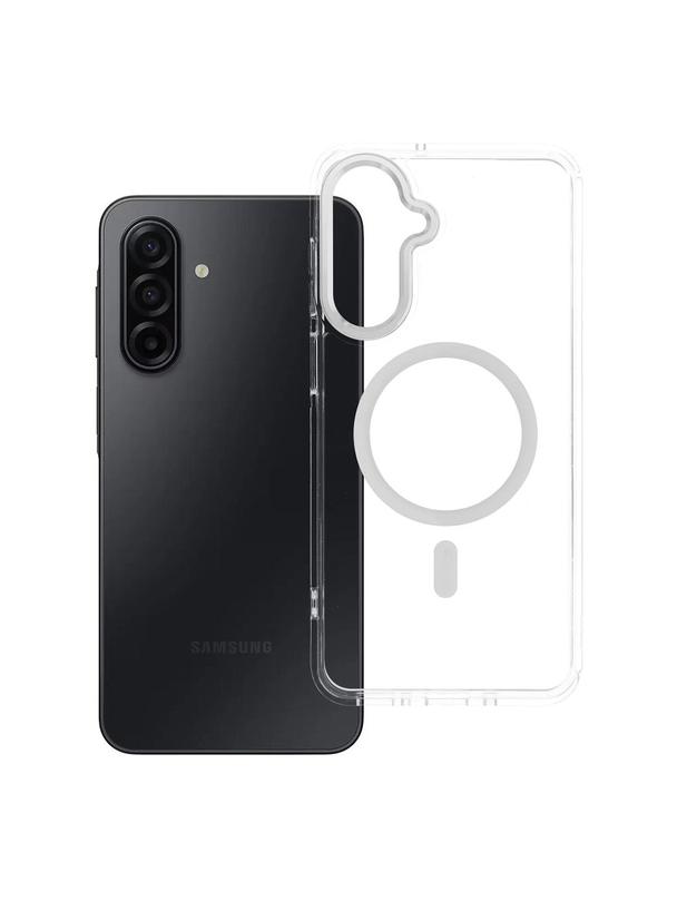 Futerał FRAME CLEAR HYBRID MAG COVER kompatybilny z MagSafe do SAMSUNG A17 transparentny