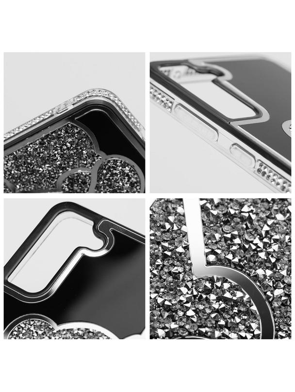 Futerał TEDDY BEAR do SAMSUNG S23 srebrny