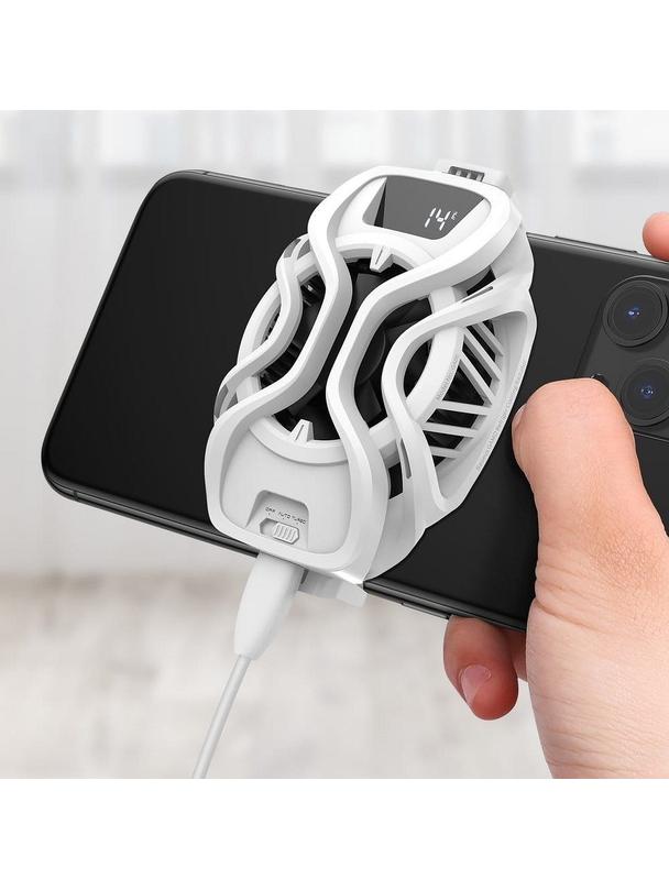 BASEUS wentylator do chłodzenia smartfona gaming GAMO GA06 biały GMGA06-02