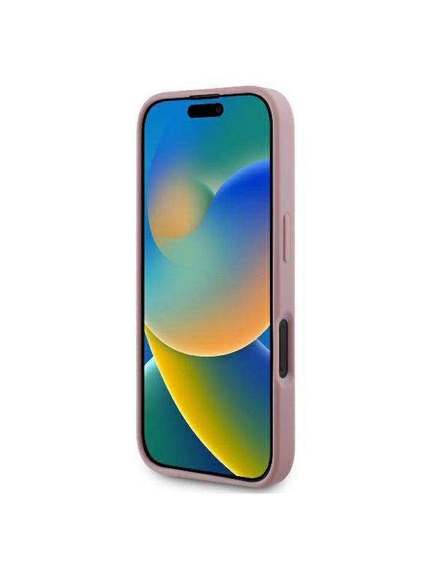GUESS futerał do IPHONE 16 Plus GUHCP16MHG4SGP (Fixed Glitter Big 4G) różowy