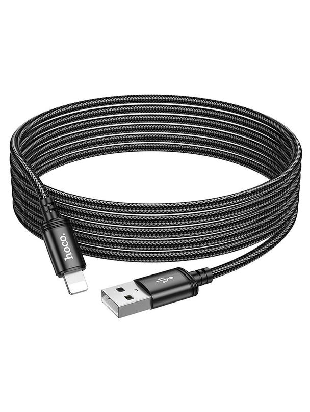Kabel USB A do Lightning Hoco 2,4A 3 m X91 czarny