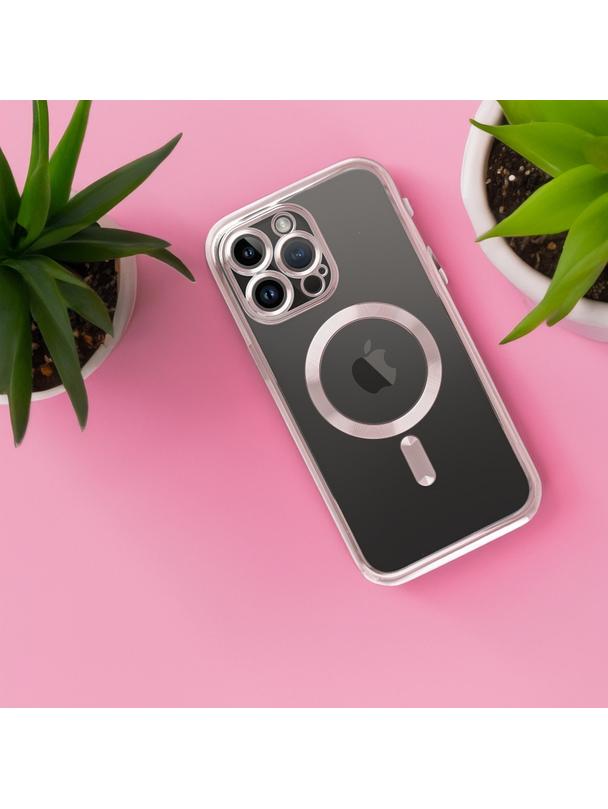 Futerał ELECTRO MAG COVER kompatybilny z MagSafe do IPHONE 12 Pro Max złoty róż