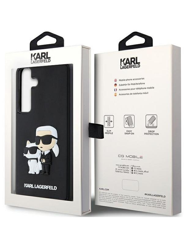 KARL LAGERFELD futerał do SAMSUNG S24 KLHCS24S3DRKCNK (3D RUBBER KC NFT) czarny