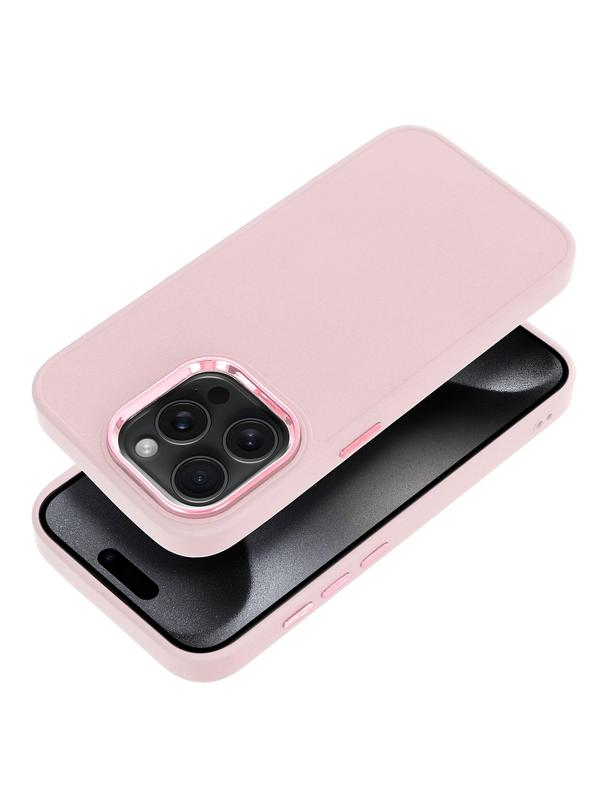 Futerał FRAME do IPHONE 15 Pro pudrowy róż