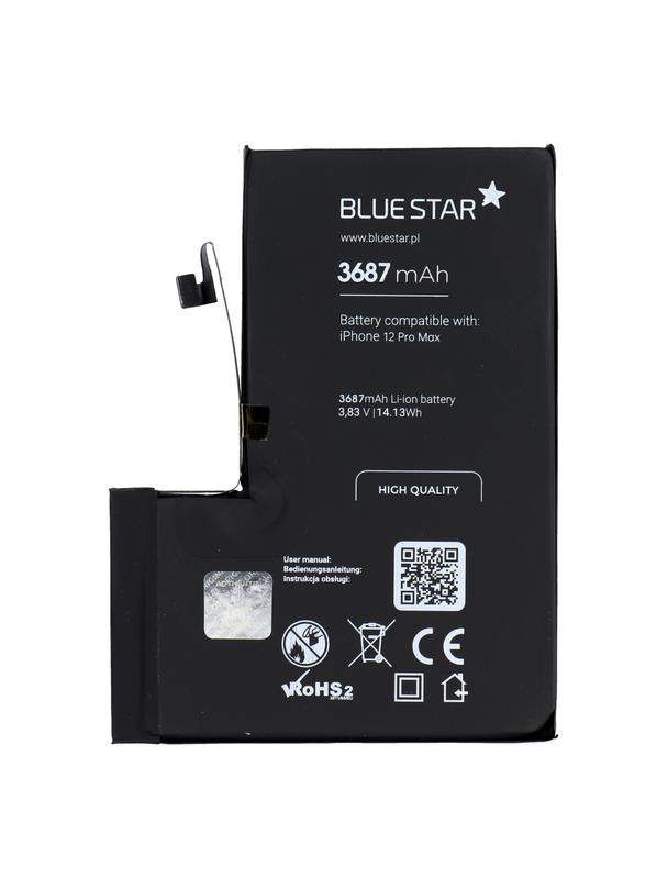 Bateria do iPhone 12 PRO MAX 3687 mAh Blue Star HQ