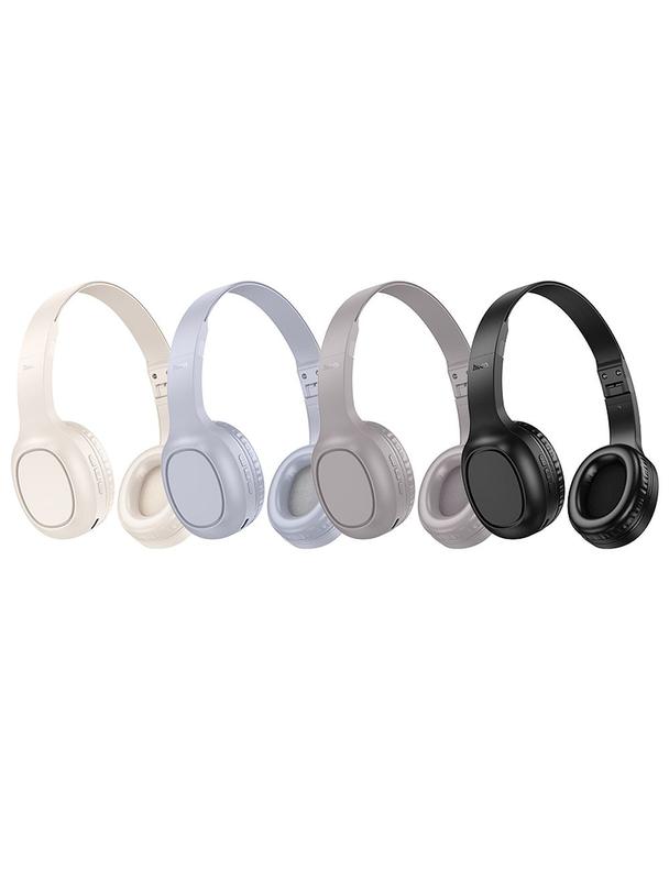 Słuchawki bezprzewodowe nauszne Hoco W46 jasno szare