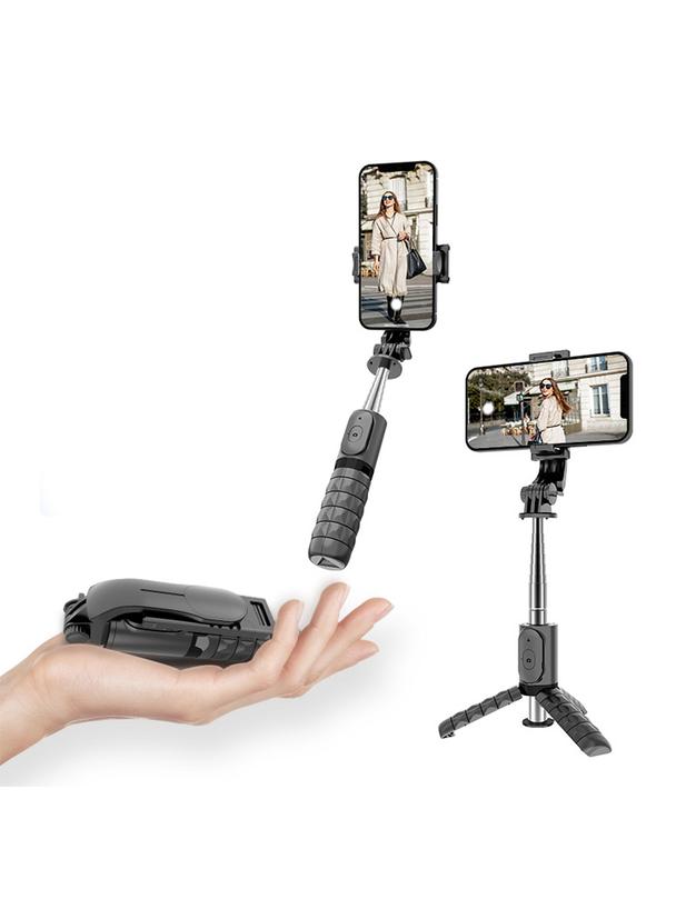 Uchwyt selfie z pilotem bezprzewodowym tripod Q11 / TR19 czarny